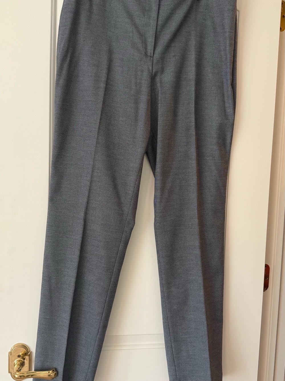 Talbots Gray Straight-Leg Dress Trousers